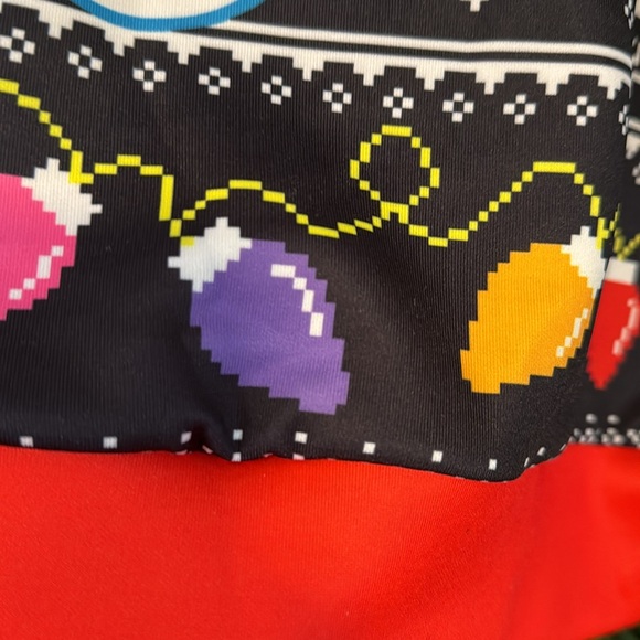 UGLY CHRISTMAS SWEATER 🎄😂 SANTA UNICORN LIGHTS HOLIDAY PARTY FUN L/XL UNISEX - Picture 2 of 7